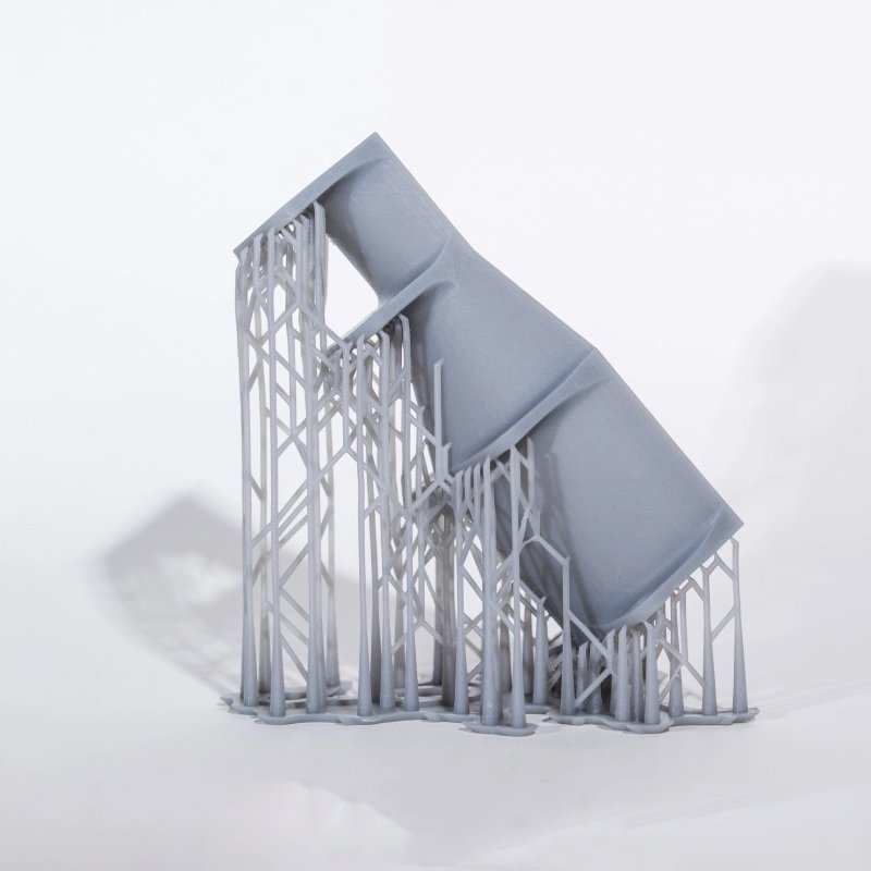 3D Printed Prototype with Support Structures