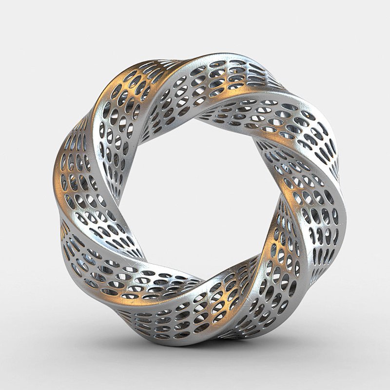 3D Printed Complex Lattice Metal Sculpture